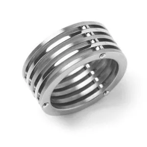 0125-01 Boccia Titanium Ring