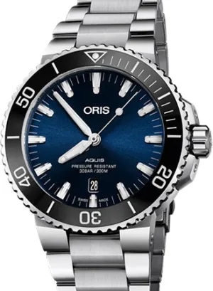 Aquis Date Blue - Bracelet - 43.5mm - Ref. 01 733 7730 4135-07 8 24 05PEB