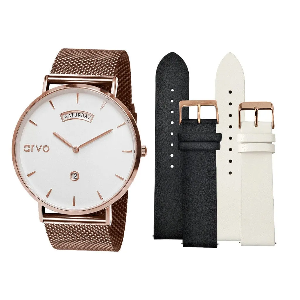 Arvo Women's Awristacrat Watch Rose Gift Set