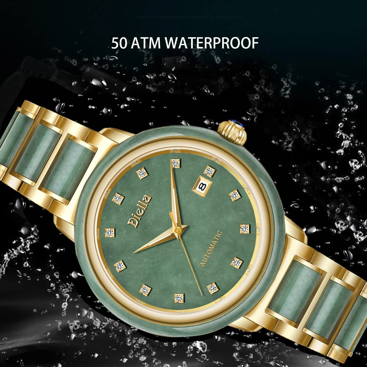 Automatic Mechanical Watches for Men Luxury Dress Watch Waterproof with Sapphire Glass Mirror (Model: AD6001G)