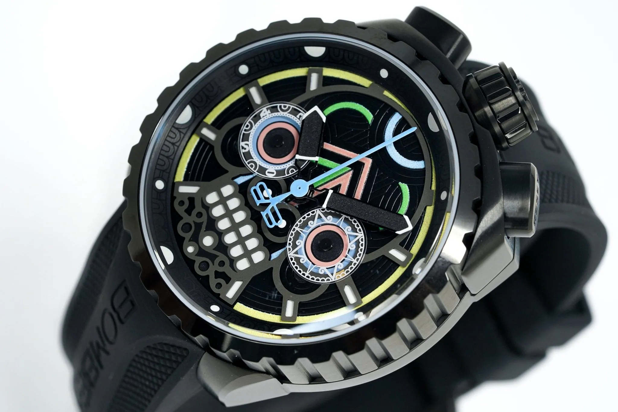 Bomberg Men's Chronograph Watch BOLT-68 Maya Special Edition BS45CHPBA.MAYA-2.3