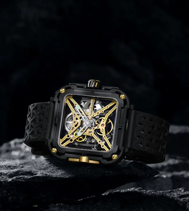 CIGA Design X-Series Titanium Black Gold Automatic Watch