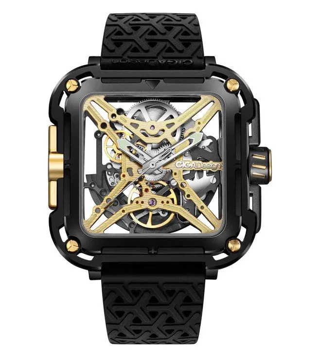 CIGA Design X-Series Titanium Black Gold Automatic Watch