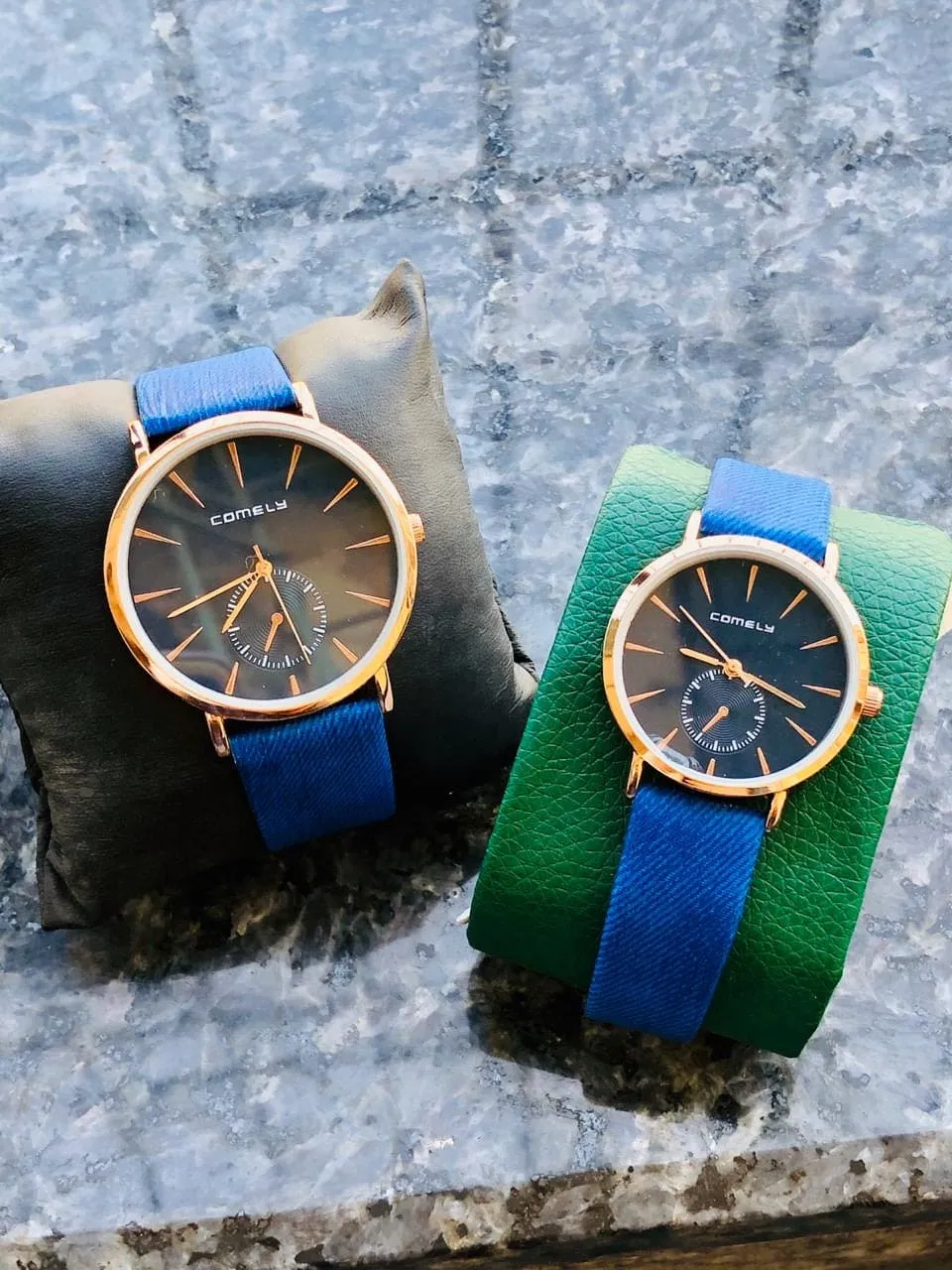 Couple Pair Quartz Watches, His and Hers Couple Wristwatches, Quartz Analog Wrist Watches for Both Men and Women