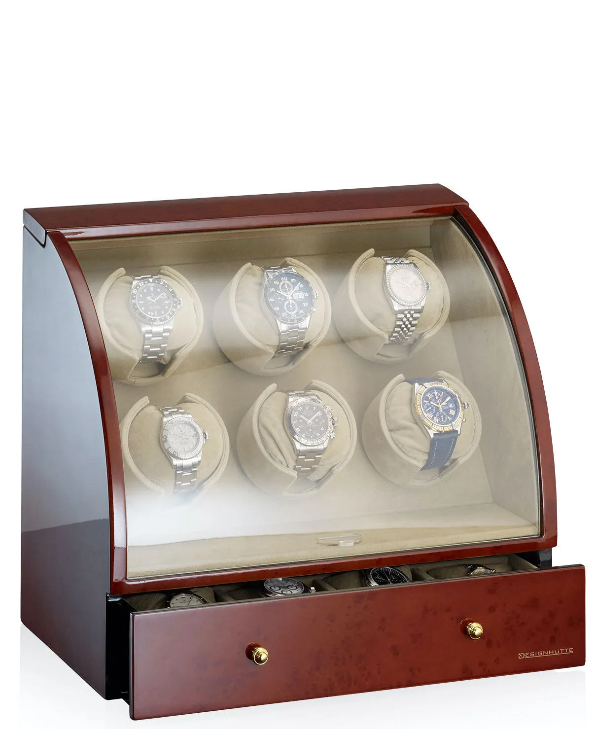 DH Watch Winder Basel 6 Burlwood