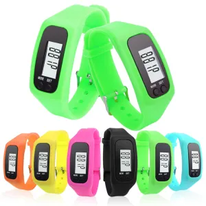 Digital LCD Pedometer sport watch For Women