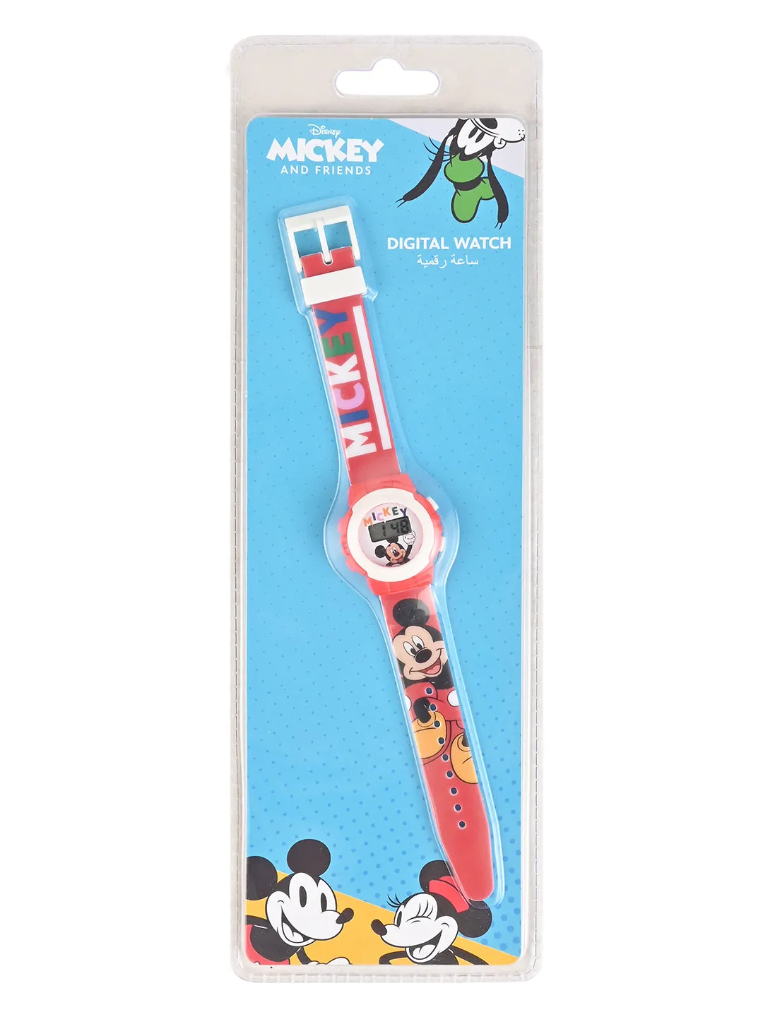 Disney Boy's Mickey Graphic Printed Basic Digital Watch