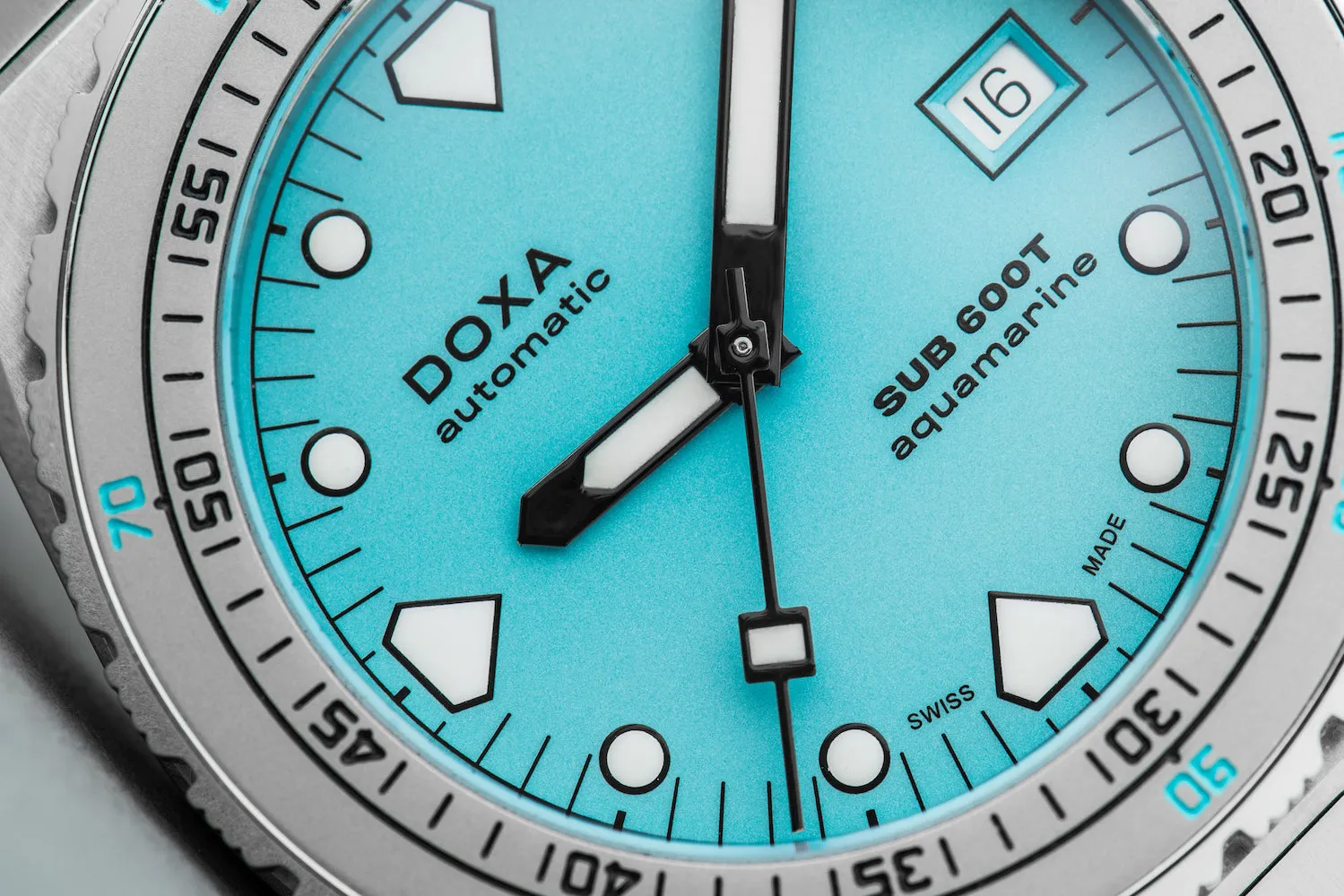 DOX Watch SUB 6T Aquamarine Rubber