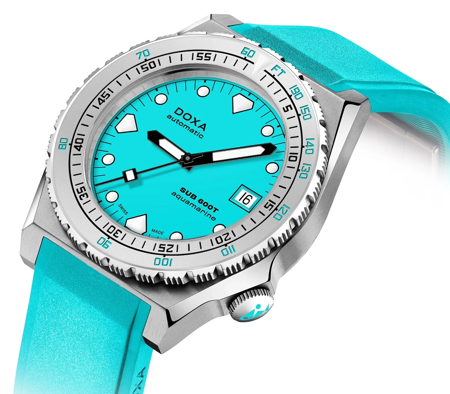 DOX Watch SUB 6T Aquamarine Rubber