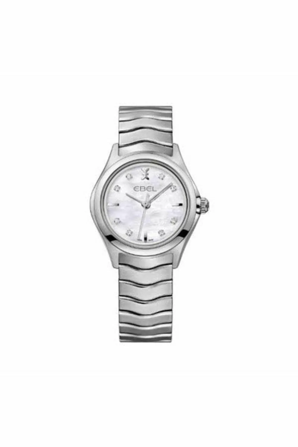 ebel wave 30mm stainless steel ladies watch