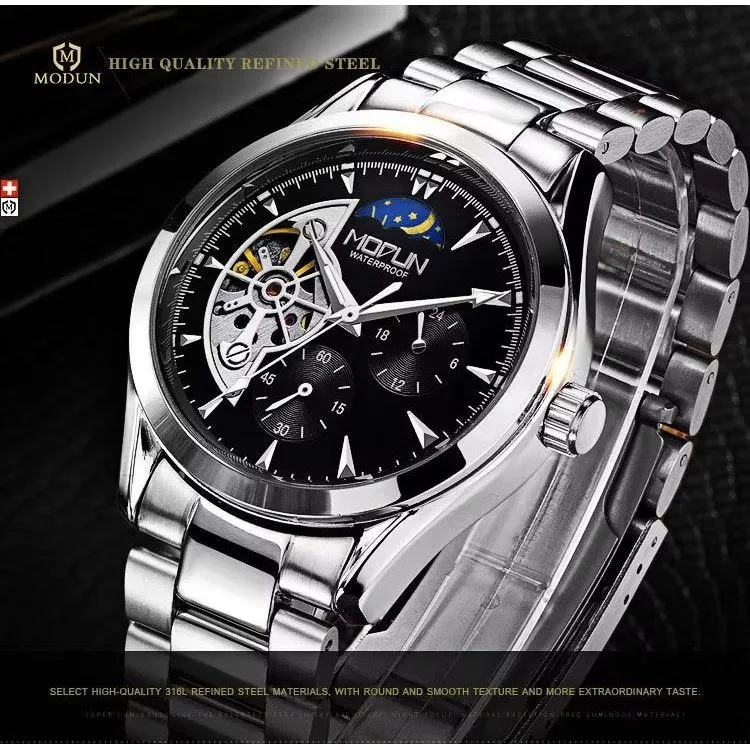 Elegant Quartz T35 Crystal Glass Mechanical Watch