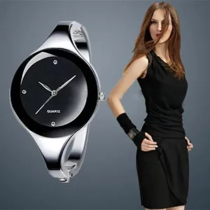 Fashion Women Watch 5 Colors Brand Clock Stainless Steel Bangle Watch Quartz Simple Casual Relojes Female Rhinestone WristWatch