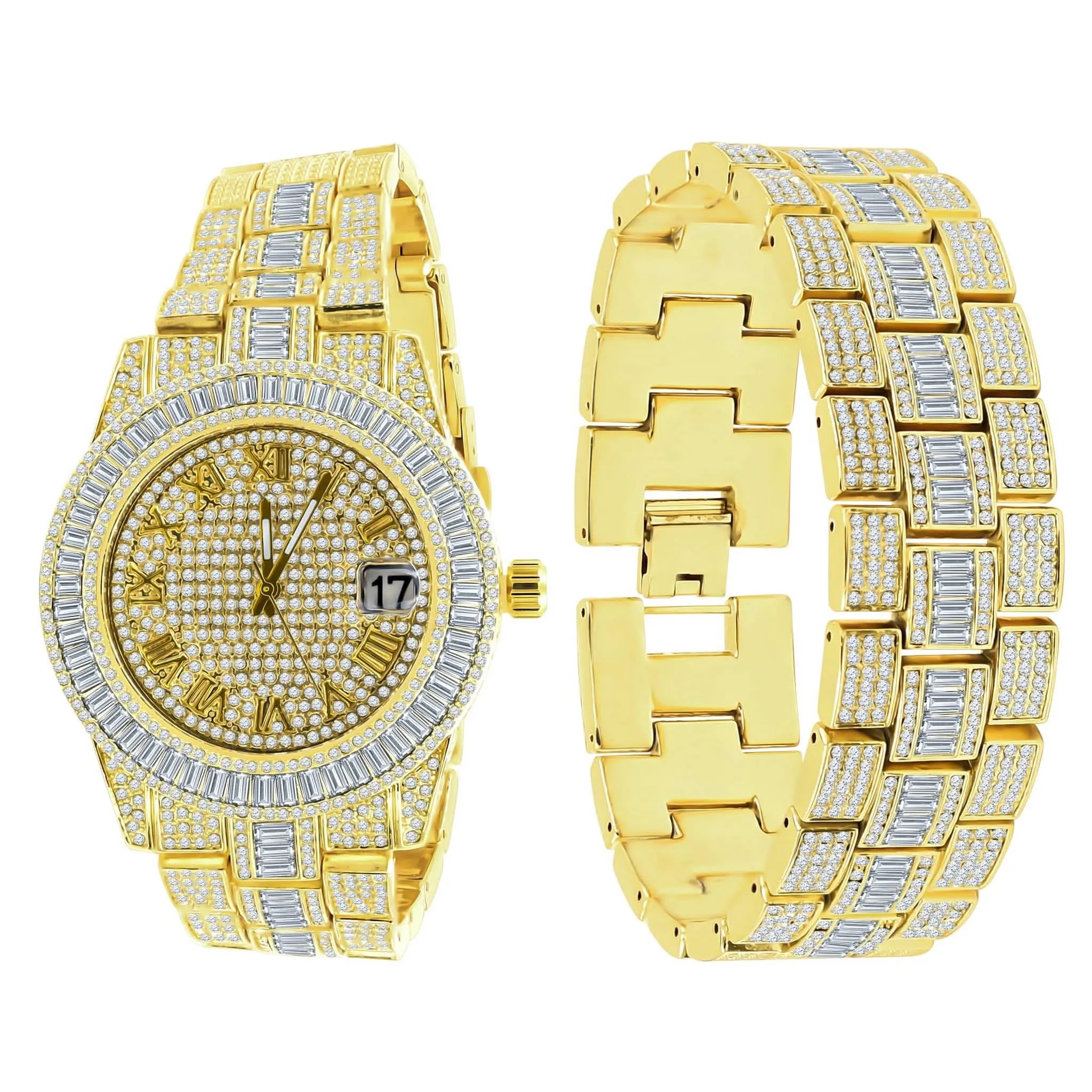 GLAMOROUS CRYSTAL EMBELLISHED WATCH SET | 530752