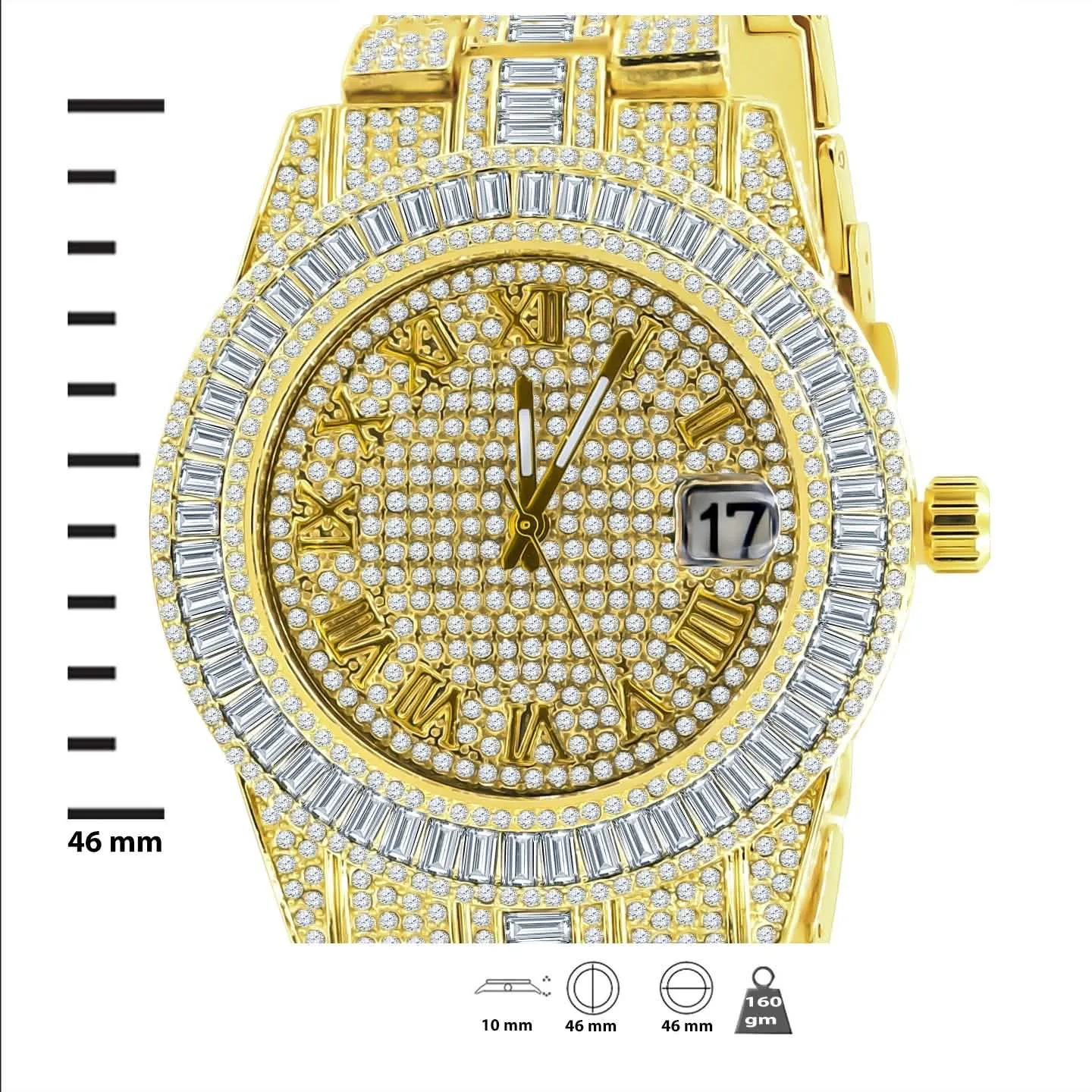 GLAMOROUS CRYSTAL EMBELLISHED WATCH SET | 530752