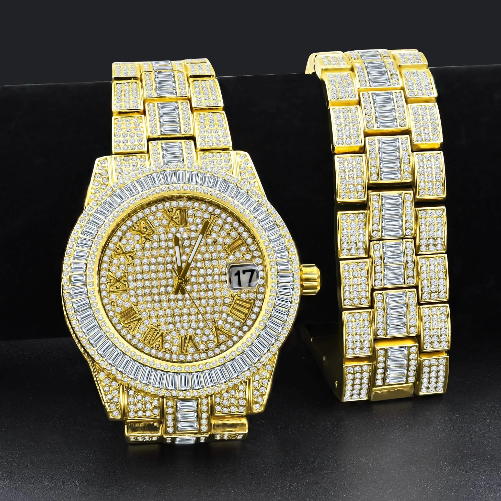 GLAMOROUS CRYSTAL EMBELLISHED WATCH SET | 530752