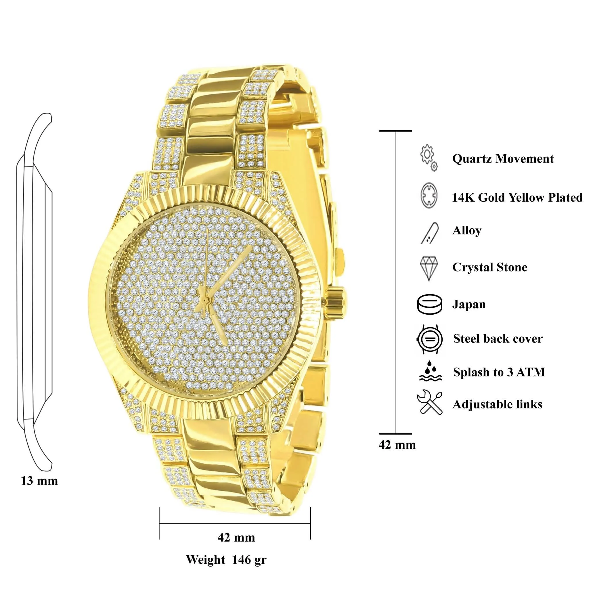 Glamorous Elegance Bling Watch | 562672