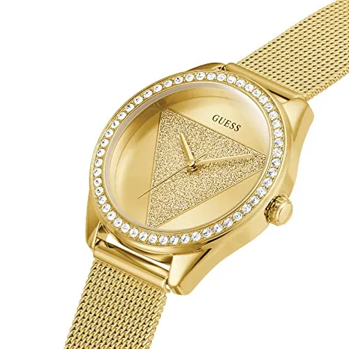 Guess Analog Gold Dial Women's Watch-W1142L2