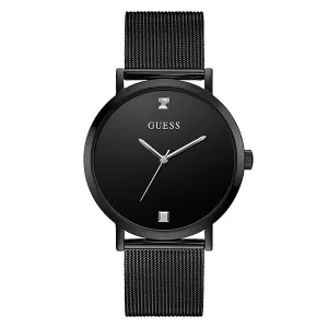 Guess SuperNova Black Mesh Bracelet Black Dial Quartz Watch for Gents - GW0248G3