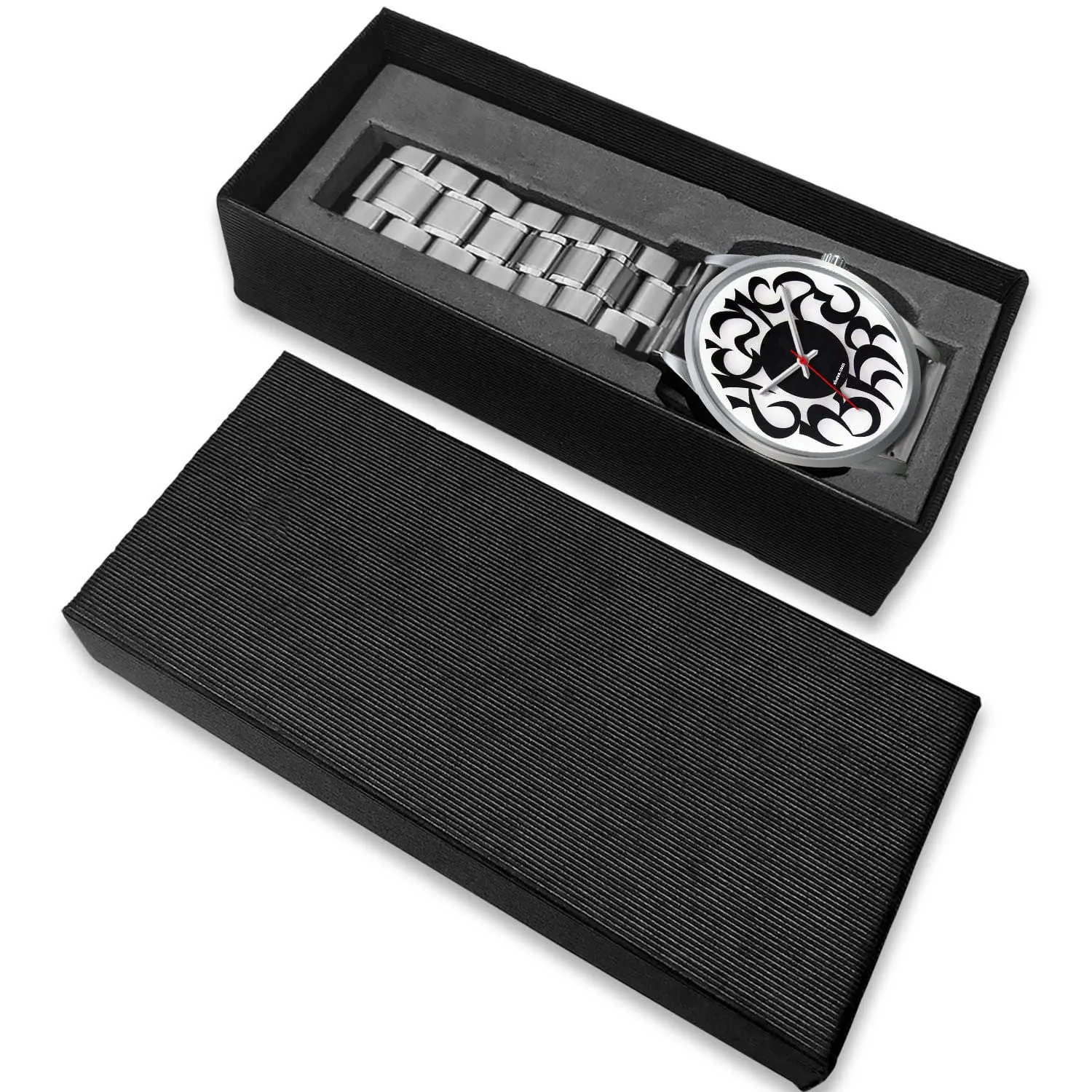 Hebrew Elegant Wristwatch Silver