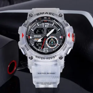 Men's LED Analog Sports Watch with Multiple Displays