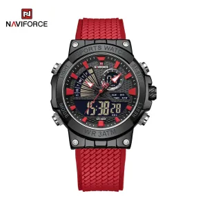 NAVIFORCE 9219 Men's Luxury Fashion Quartz Watches LCD Display Analog Digital 3ATM Waterproof Sport Chronograph Reloj Hombre 2023 New