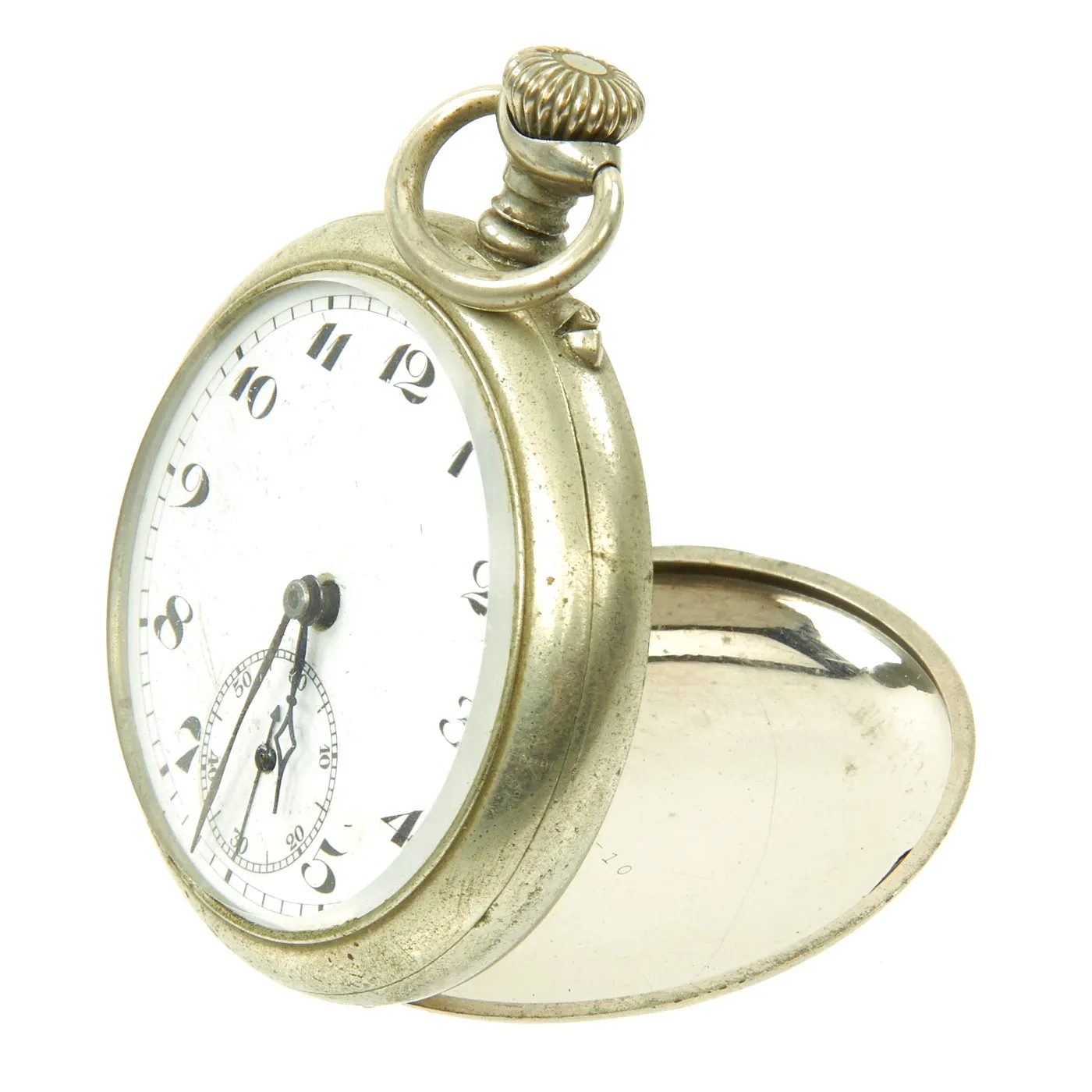 Original German WWII Pocket Watch in Case named to SS - Oberscharführer Alois Gruber - Fully Functional