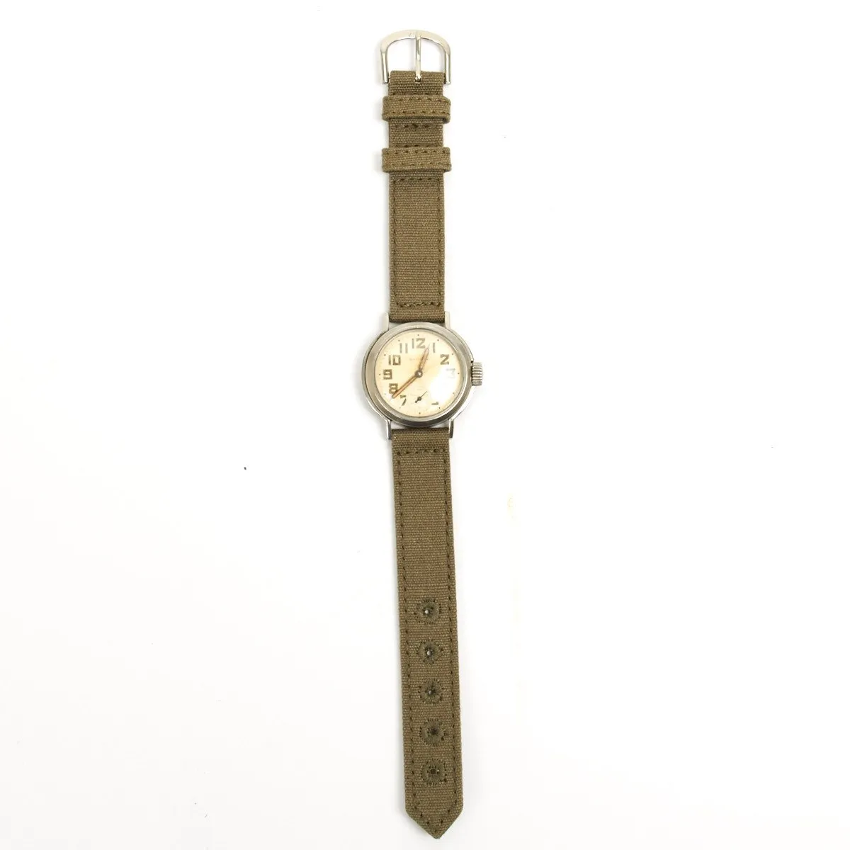 Original U.S. WWII Army 17-Jewel Wrist Watch by Waltham - Fully Functional