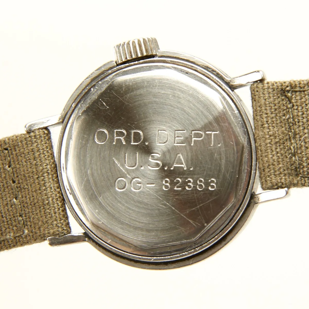 Original U.S. WWII Army 17-Jewel Wrist Watch by Waltham - Fully Functional