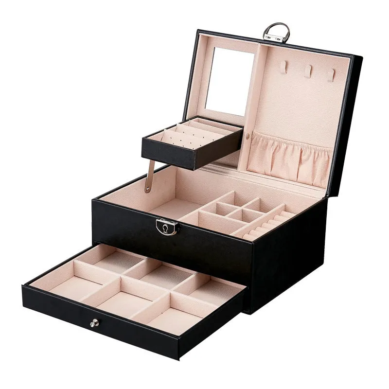 Premium Double Layer Jewelry Box