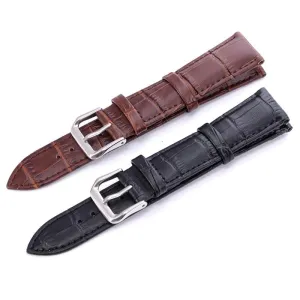 Replacement Snakeskin Leather Watch Straps Compatible with 24mm Watches