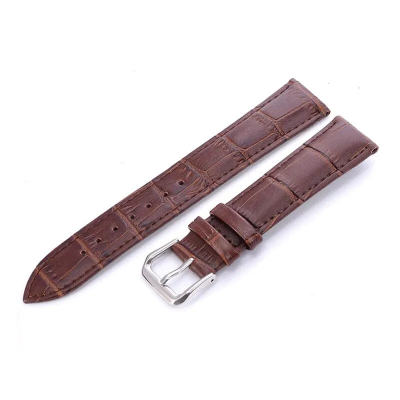 Replacement Snakeskin Leather Watch Straps Compatible with 24mm Watches