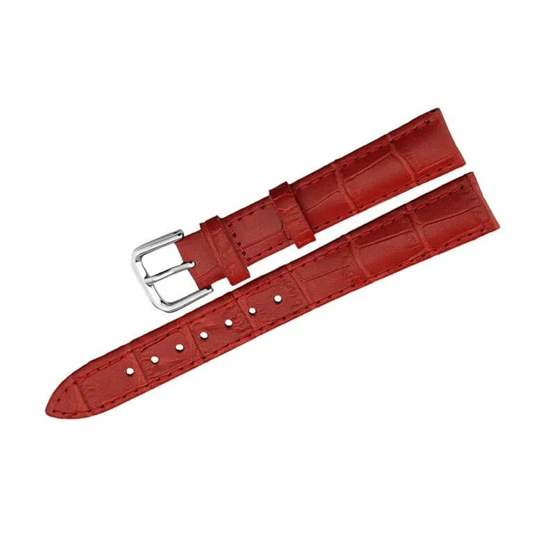 Replacement Snakeskin Leather Watch Straps Compatible with 24mm Watches