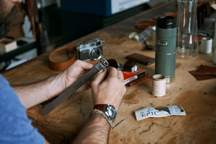 Simple Pass Thru Watch Strap // Tan