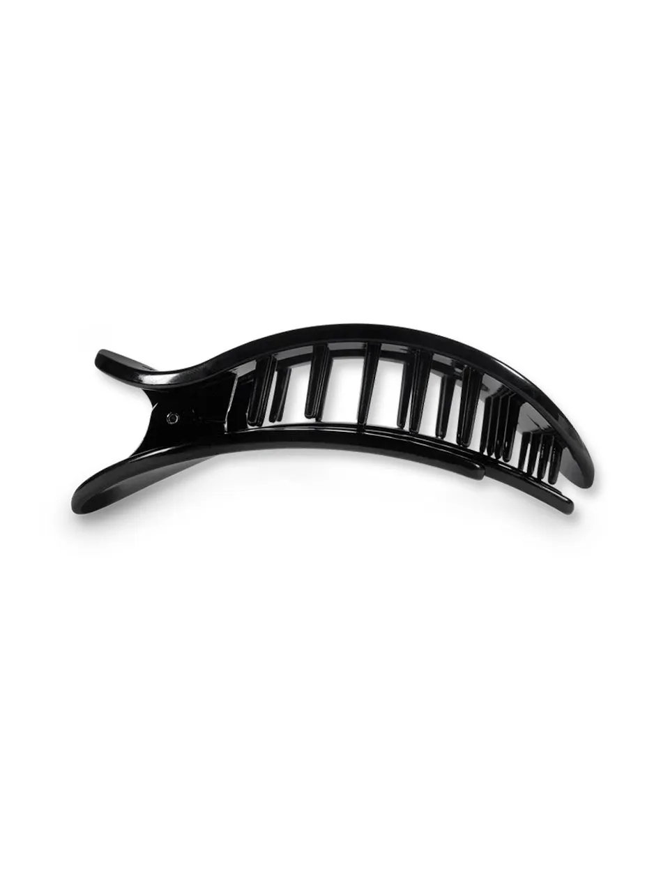 Teleties Black Flat Round Clip