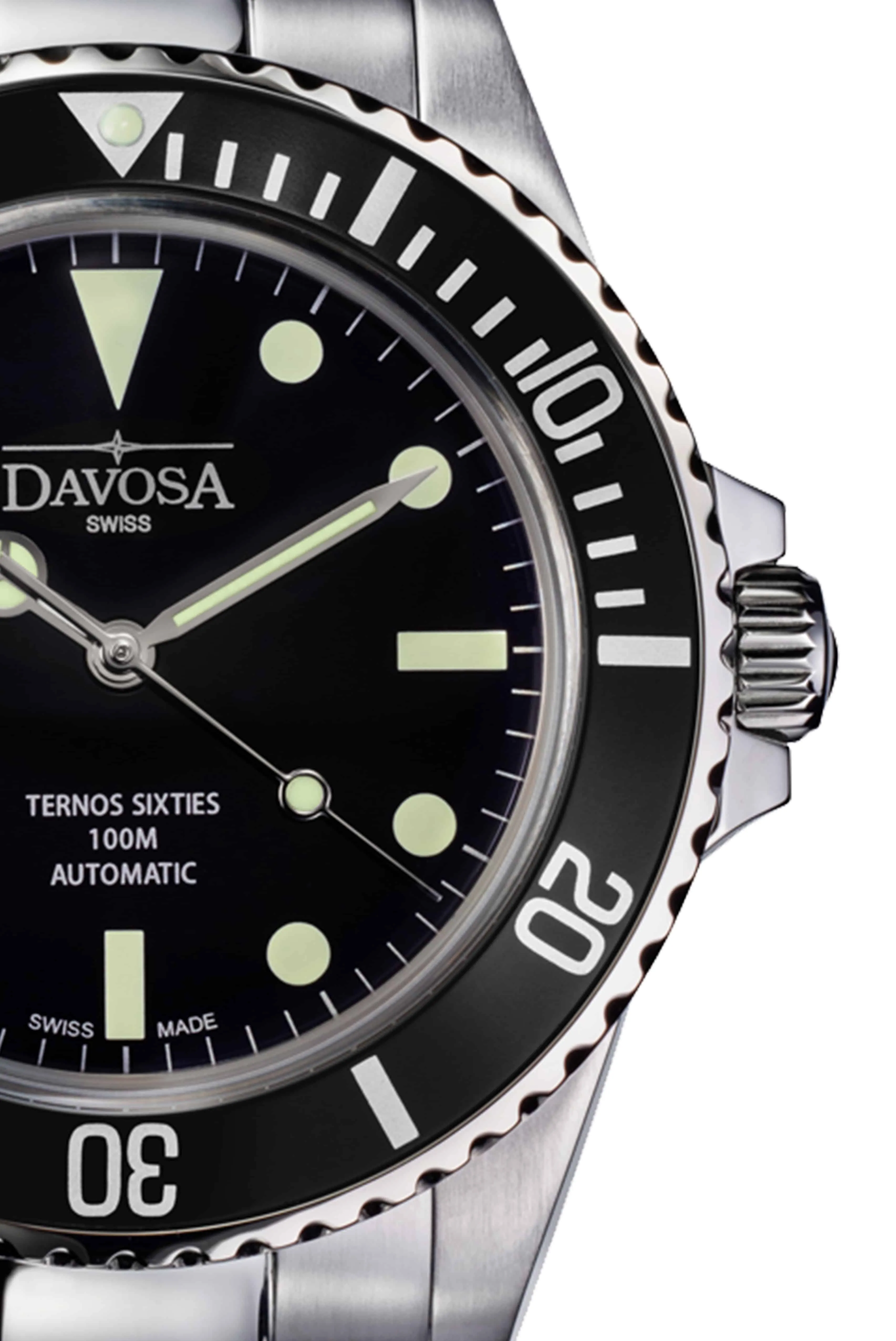 Ternos Sixties Automatic 100m Black Diving Watch 16152550 M OUTLET