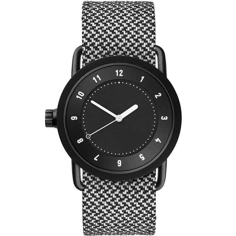 TID No.1 Black Dial / Burgundy Leather Strap / Black Buckle