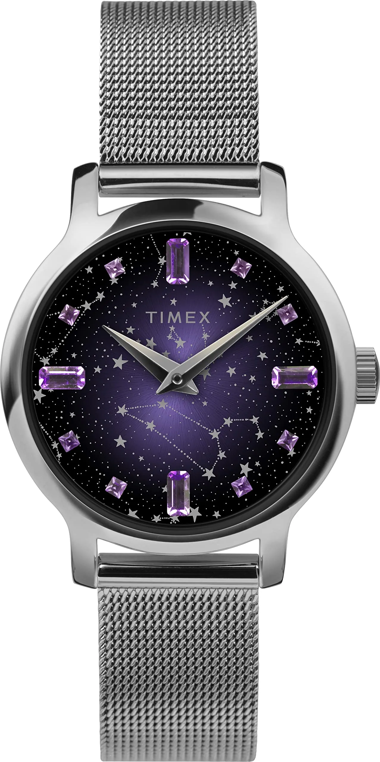 TIMEX 3 Hands Women's Analog Purple Dial Coloured Quartz Watch, Round Dial with 31 mm Case Width - TW2V52000UJ