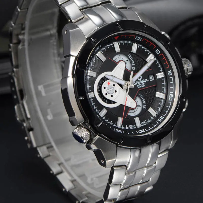 TOP Luxury brand watches men sport multi functional wristwatch Fashion casual men's quartz watch waterproof 100m