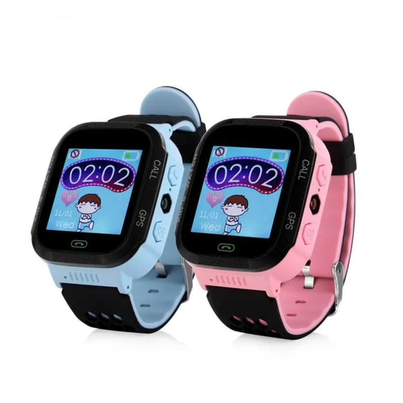 Touch Screen GPS Tracker Watches with Flashlight for Kids