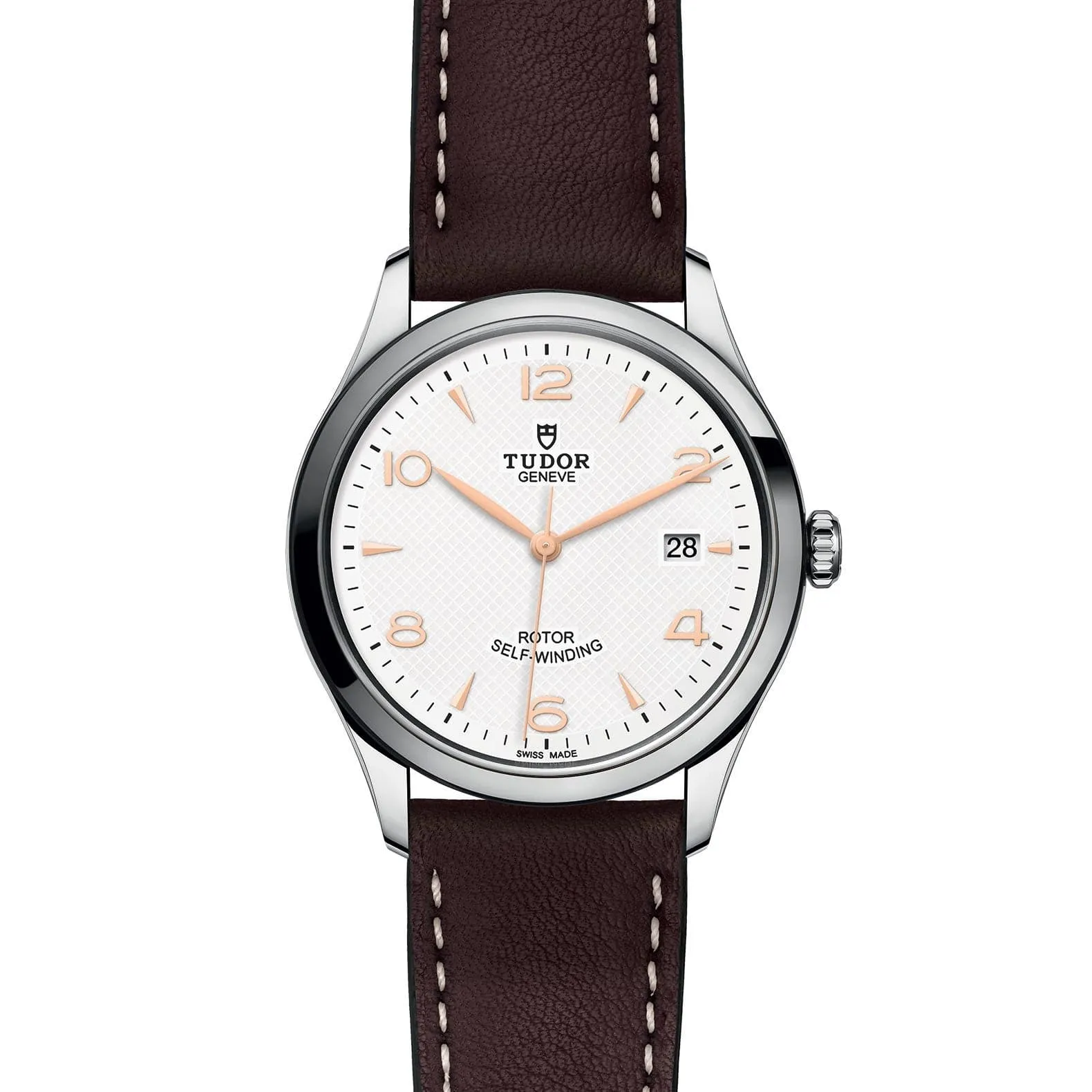 TUDOR 1926 39mm Steel White Dial Leather Strap - M91550-0012