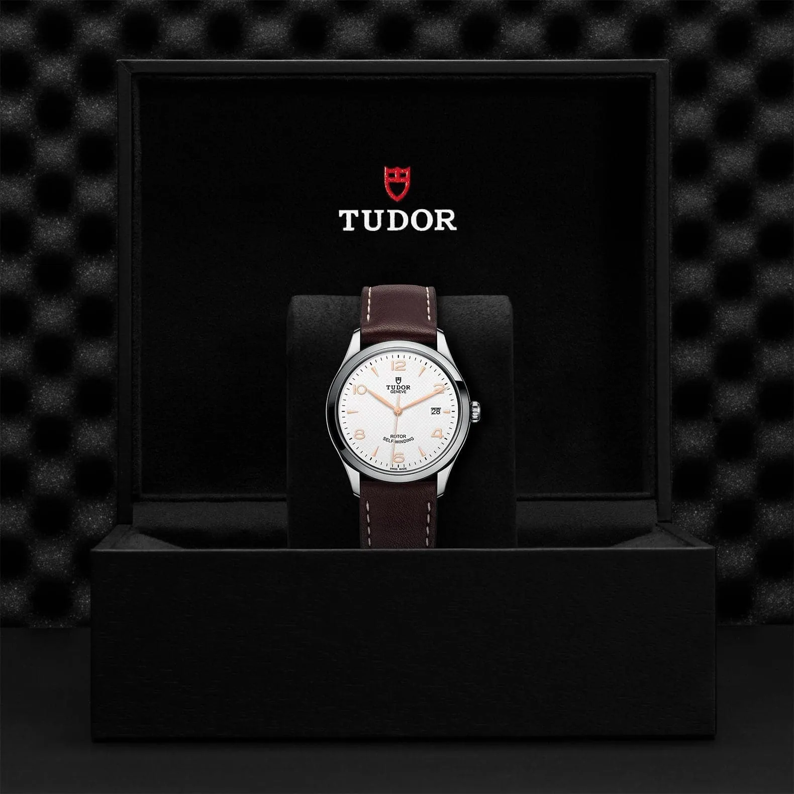 TUDOR 1926 39mm Steel White Dial Leather Strap - M91550-0012