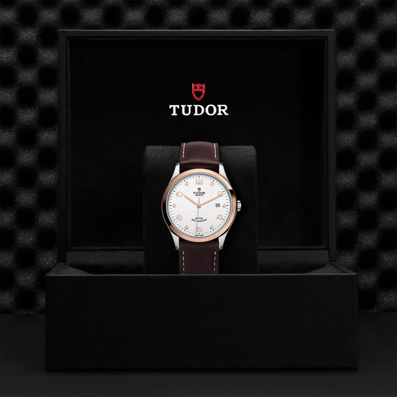 TUDOR 1926 41mm Steel/Gold White Diamond Dial Watch - M91651-0012