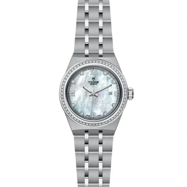 TUDOR Royal 28mm Case, Diamond Mother of Pearl Dial, Steel Bracelet (M28320-0001)