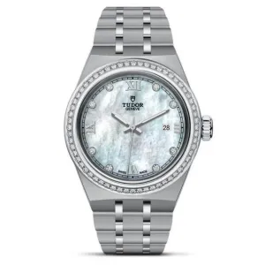 TUDOR Royal 28mm Case, Diamond Mother of Pearl Dial, Steel Bracelet (M28320-0001)