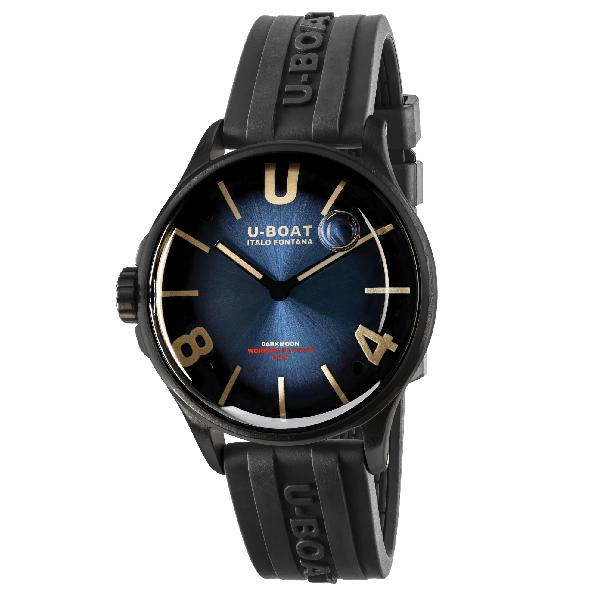 U-Boat Watch Darkmoon 40 Blue Soleil Black PVD 9020/B