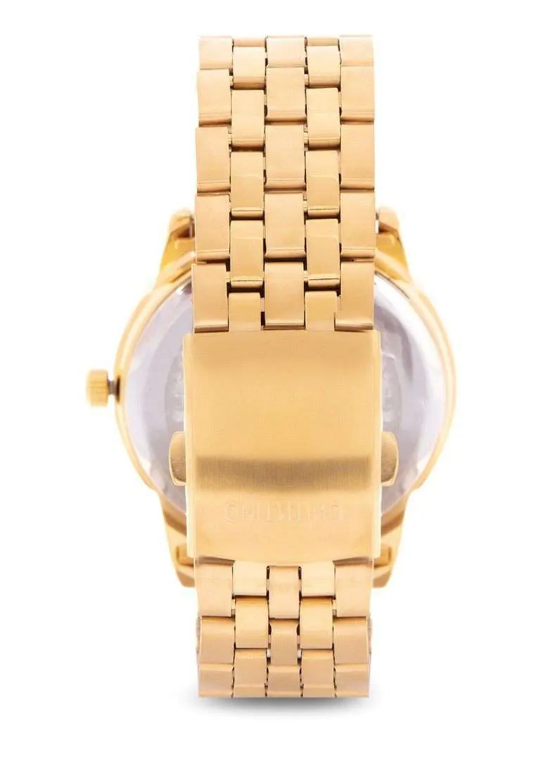 Valentino 20122122-GOLD DIAL Gold Stainless Steel Band Watch for Men