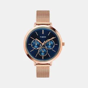 Women's Blue Analog Stainless Steel Watch TWEL14502