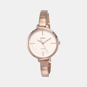 Women's White Analog Stainless Steel Watch TWEL12804